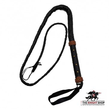 Antique Leather Spanish  Bull Whip
