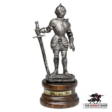 Mini Pewter Knight with Longsword