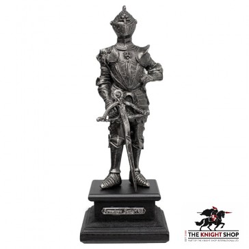 Miniature Pewter Knight with Crossbow