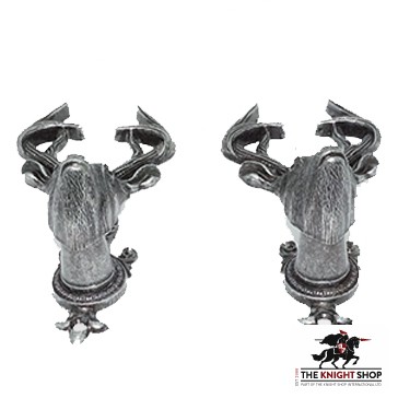 Deer Head Wall Mounts - Silver