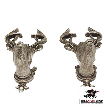 Deer Head Wall Mounts - Brass