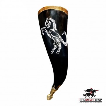 Stallion Drinking Horn