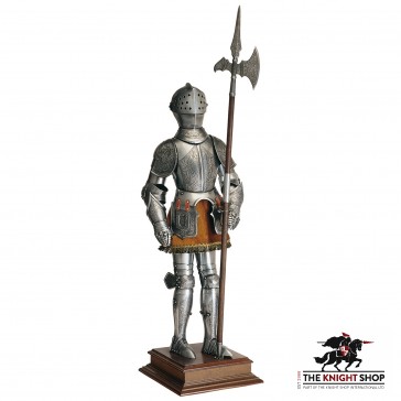 Miniature Spanish Suit of Armour with Halberd