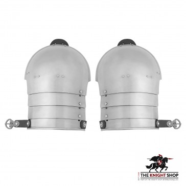 Knightly Steel Pauldrons 16g
