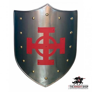 Red Celtic Cross Shield