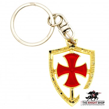 Templar Shield Keyring