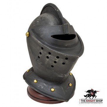 Miniature Close Helm - Black