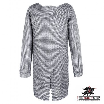Chainmail Hauberk - Butted - Zinc Plated - 60" Chest