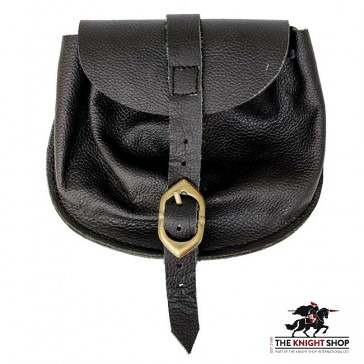 Medieval Leather Belt Pouch (Bag) - Small