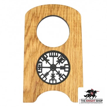 Vegvisir Drinking Horn Stand - Oak - Small
