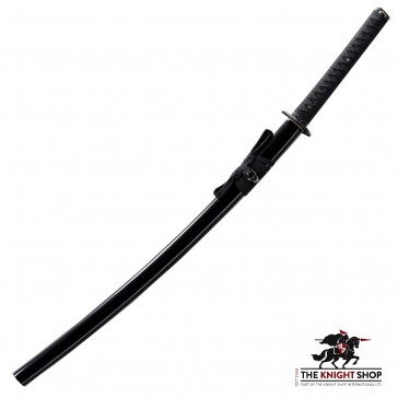 Hanzo Steel Clay Tempered Black Bat Themed Katana Model 5