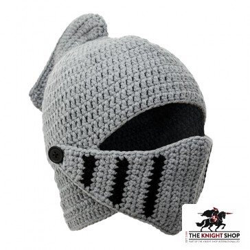 Knitted Knight Helmet Hat – Adult Size