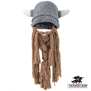 Knitted Viking Helmet Hat & Beard – Child Size