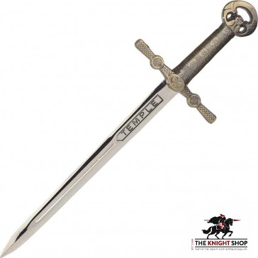 Templar Sword Letter Opener - Silver