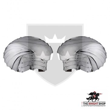 German Asymmetrical Shoulder Armour (Pauldrons) - 18 gauge