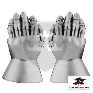 14th Century Hourglass Gauntlets - 18 gauge