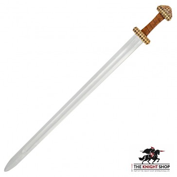 Peterson Type D Bronze Hilt Viking Sword - Leather Grip