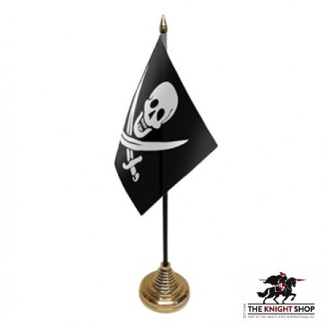 Skull & Crossbones Pirate Table/Hand Flags