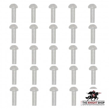 Mushroom head 16mm Steel Rivets - Set of 25