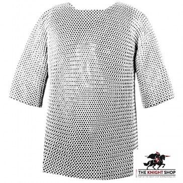 Chainmail Haubergeon - Butted - Zinc Plated - 50" Chest