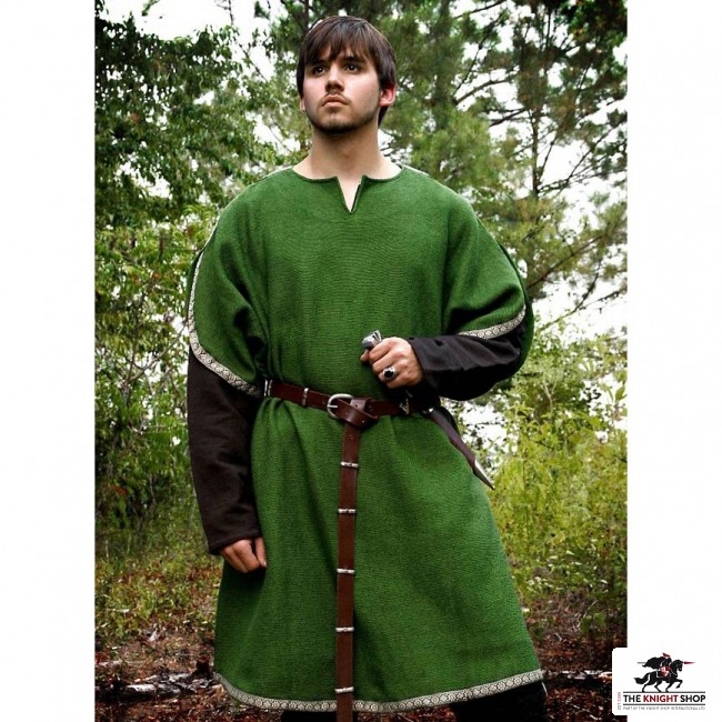 Huntingdon Overtunic - Green | Buy Medieval Clothing from our UK Shop