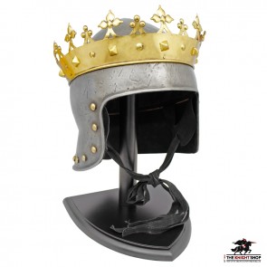 King Richard the Lionheart Helmet with Crown