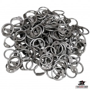 Steel Chainmail Rings - Dome Riveted - 8mm (approx. 3300 pcs)