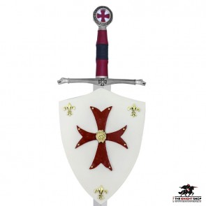 Knights Templar Shield - Sword Mount
