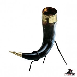 Viking Drinking Horn on Stand
