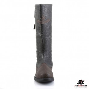 Medieval Knight Boots - Black/Brown
