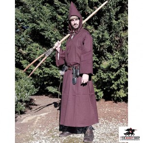 Medieval Hooded Cloak - Brown