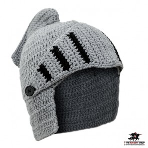 Knitted Knight Helmet Hat – Adult Size