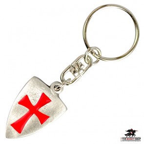 Knights Templar Shield Key Ring  