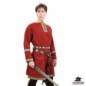 Woollen Viking Tunic - Red
