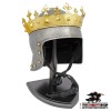 King Richard the Lionheart Helmet with Crown