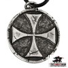 Templar Cross Pendant - Pewter