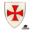 Knights Templar Shield Pin Badge - Enamelled