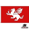 English White Dragon Flag