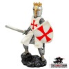 Templar Knight Figurine with Sword - 18cm
